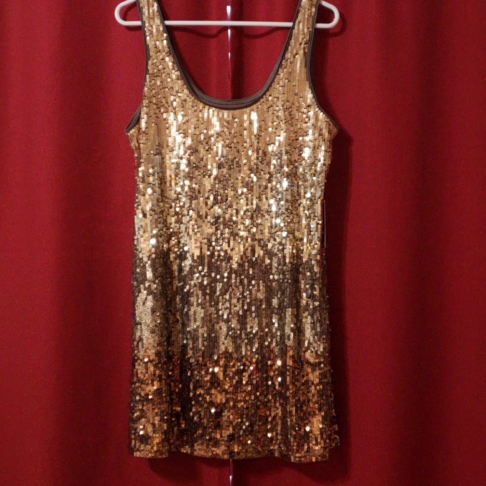 Express sequenced Mini dress